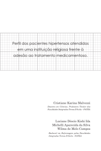 Perfil dos pacientes hipertensos atendidos em uma instituição