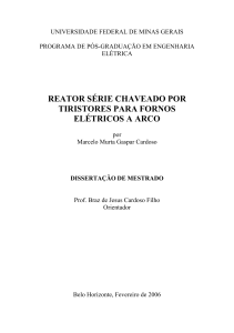 reator série chaveado por tiristores para fornos elétricos a arco