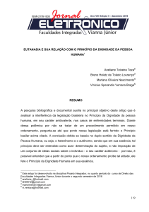 Art. 7 Eutanásia e o princípio da dignidade da pessoa para corrigir