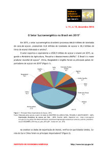 O Setor Sucroenergético no Brasil em 20151