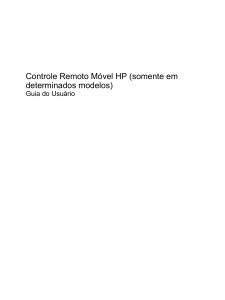 Controle Remoto Móvel HP (somente em determinados modelos)