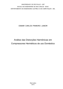 Análise das Distorções Harmônicas em Compressores Herméticos