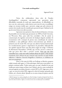 Um estudo autobiográfico1 Sigmund Freud I Vários dos