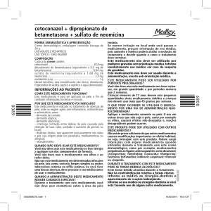 cetoconazol + dipropionato de betametasona + sulfato de