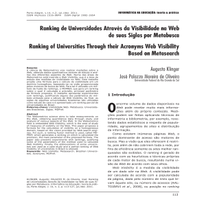 Ranking de Universidades Através da Visibilidade na