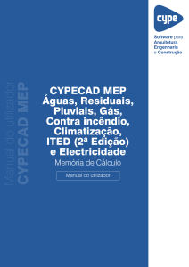 Manual do utilizador CYPECAD MEP