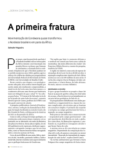 A primeira fratura - Revista Pesquisa Fapesp