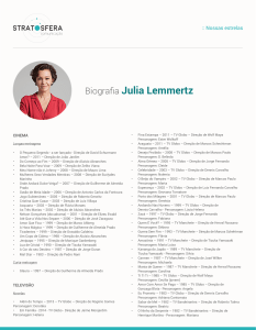 Biografia Julia Lemmertz - Stratosfera Comunicação