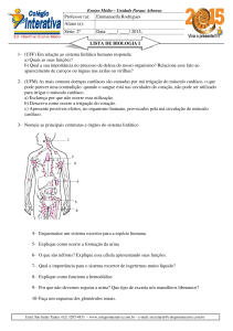 1- (UFF) Em relação ao sistema linfático humano responda: a