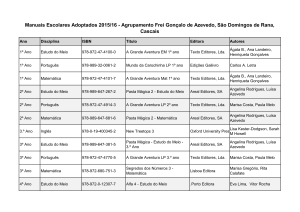 Manuais Escolares Adoptados 2015/16