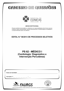 PS 62 - MÉDICO I _Cardiologia Diagnóstico e