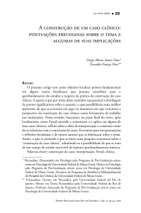 A construção de um caso clínico: pontuações freudianas sobre o