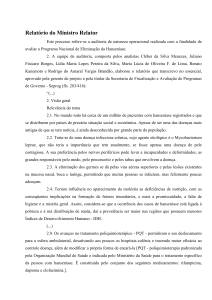 Relatório do Ministro Relator