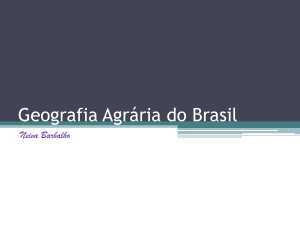 Geografia Agrária do Brasil