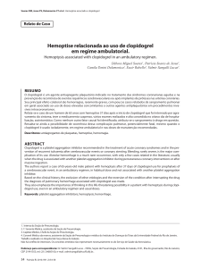 Hemoptise relacionada ao uso de clopidogrel em