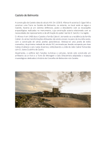 Castelo de Belmonte com destaque para a Janela Manuelina
