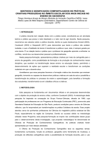 sentidos e significados compartilhados de práticas criativas