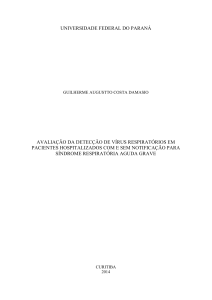 Avaliação da detecção de vírus respiratórios em pacientes