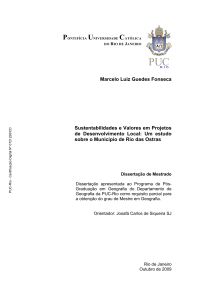 Marcelo Luiz Guedes Fonseca Sustentabilidades e - DBD PUC-Rio