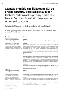 Atenção primária em diabetes no Sul do Brasil: estrutura, processo