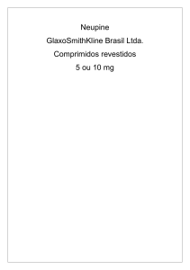 Neupine GlaxoSmithKline Brasil Ltda. Comprimidos