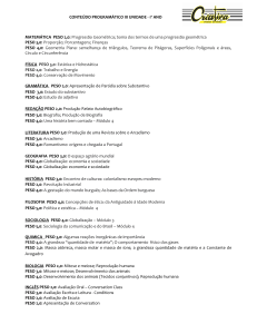 1º ANO MATEMÁTICA PESO 2,0: Progressão Geométrica