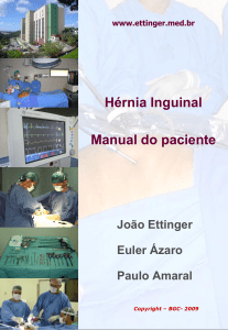Manual do paciente – Hérnia Inguinal