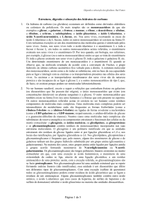 Página 1 de 5 Estrutura, digestão e absorção dos hidratos de carbono