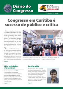 Terceira Edição 19/09/2015 - 71° Congresso Brasileiro de Cardiologia