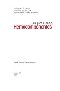 Hemocomponentes - Hemocentro