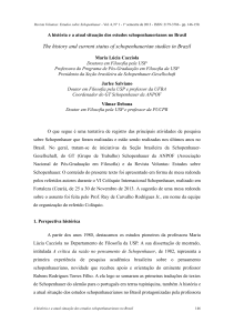 A história e a atual situação dos estudos