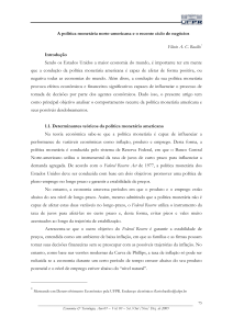 PERSPECTIVAS DE CRESCIMENTO DA ECONOMIA