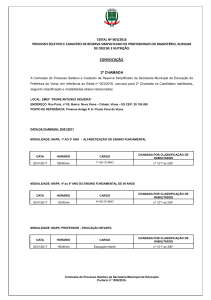 convocação - Processo Seletivo