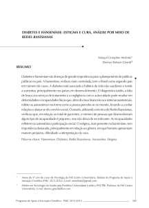 DIABETES E HANSENÍASE: ESTIGMA E CURA, ANÁLISE POR