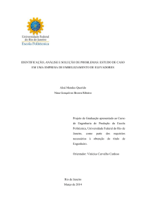 IDENTIFICAÇÃO, ANÁLISE E SOLUÇÃO DE PROBLEMAS