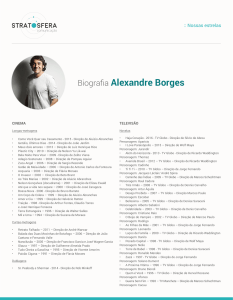 Biografia Alexandre Borges