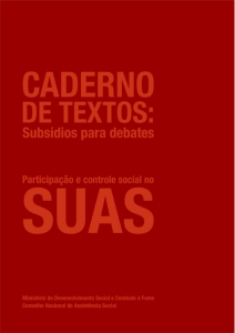 Caderno de textos: subsídios para debates