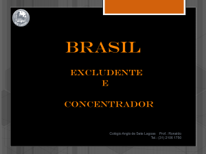 Brasil Excludente e Concentrador