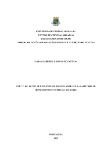 Dissertação N° 273 - Solos e Nutrição de Plantas / UFC