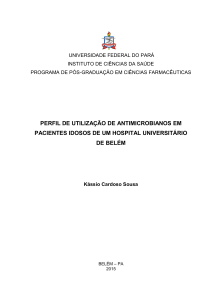 perfil de utilização de antimicrobianos em - PPGCF