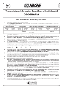 PROVA 21 - TECNOLOGISTA - GEOGRAFIA.indd