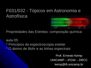 Princípios da espectometria estelar - GGTE
