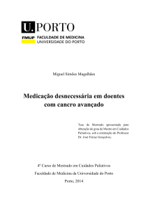 Tese de Mestrado - Medicação desnecessária em doentes com