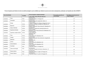 Provas de ingresso para titulares do ensino secundário português