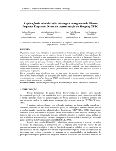 A aplicação da administração estratégica no segmento de