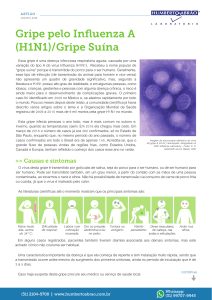 Gripe pelo Influenza A (H1N1)/Gripe Suína