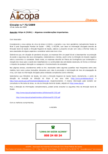 72 - Diversos - Gripe A (H1N1) - Algumas considerações