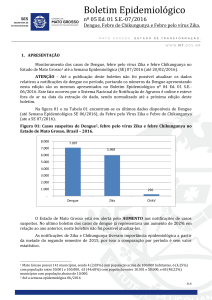 Boletim Epidemiológico - Secretaria de Estado de Saúde de Mato