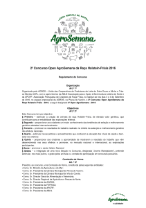 2º Concurso Open AgroSem Open AgroSemana da Raça Holstein