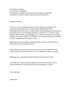 anexo i - Conselho Estadual de Recursos Hídricos